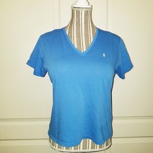 2 RALPH LAUREN SPORT V-Neck T-Shirt Bundle Size: L